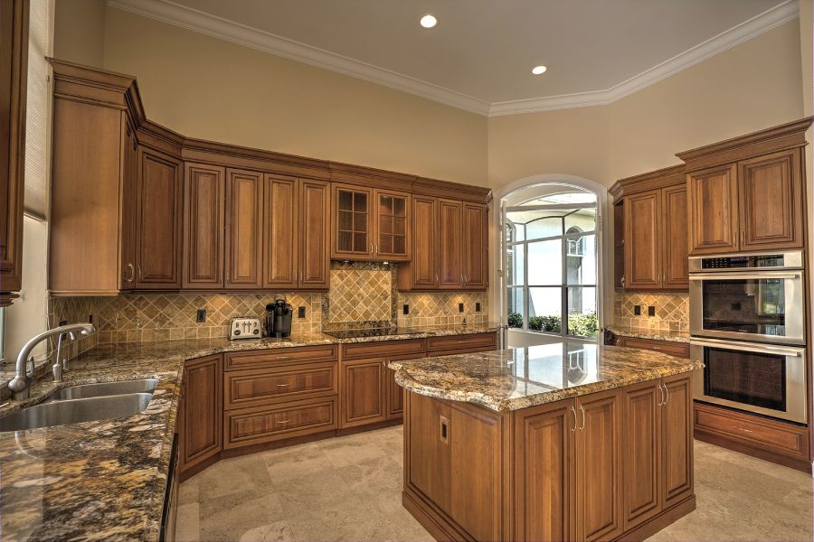 granite counter tops in kitchen